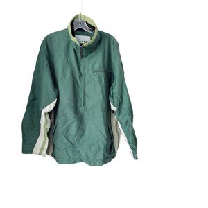 Black Dot Snowboarding Ski Jacket Nylon Two Tone Green Vented w Hood M